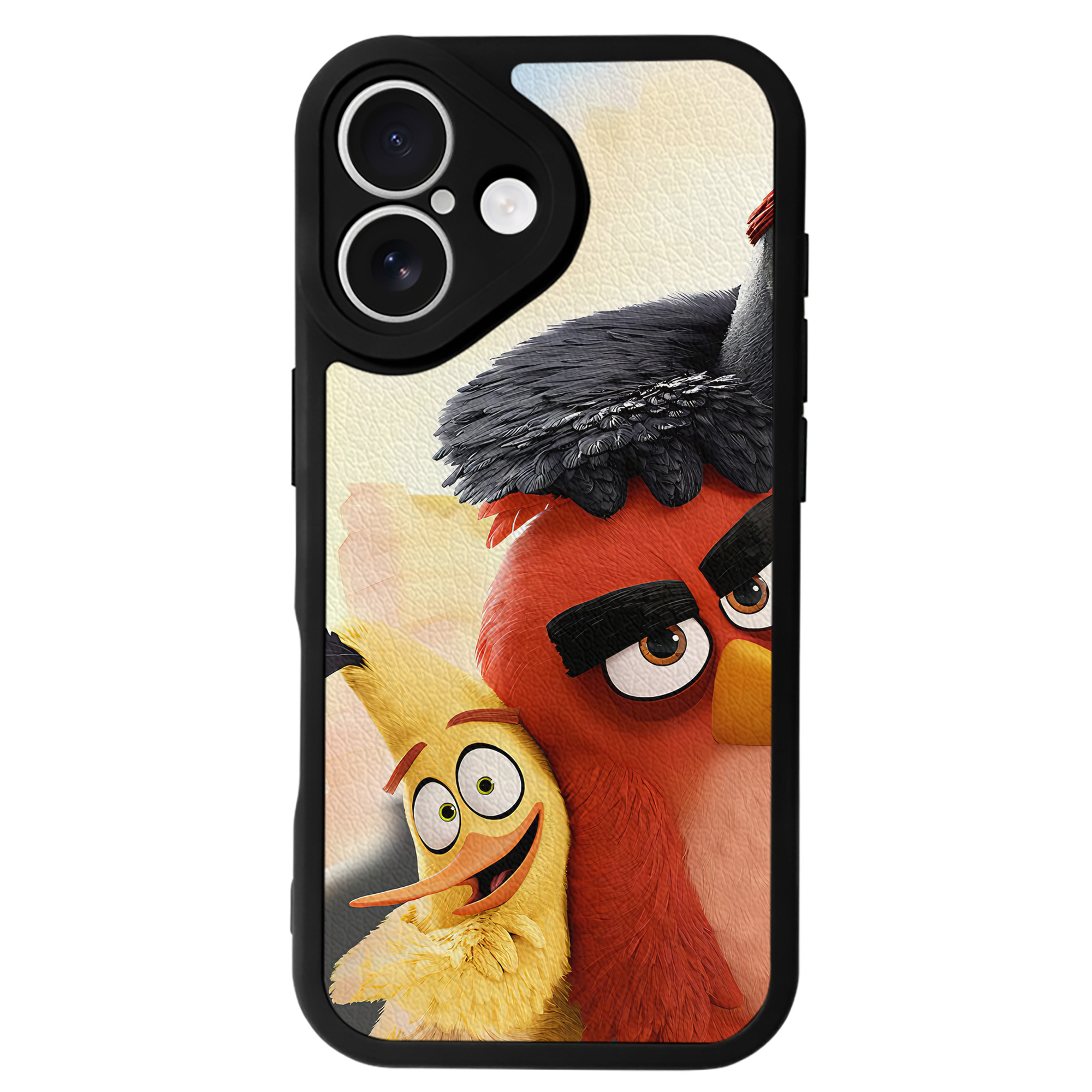 （画像用） Angry Birds アングリーバード 【iPhone 16シリーズ対応】シリコンスマホケース（レザー調） 材質：シリコン